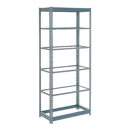Global Industrial Heavy Duty Shelving 36W x 24D x 96H With 6 Shelves, No Deck, Gray B2296712